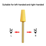 Load the image into the gallery viewer, JCMASTER 2MCA862M Premium 4 in 1 Hartmetall Bit, Nagelfräser Aufsatz 2.35mm Gelnägel Schleifen Acryl Maniküre, Pediküre Professioneller Schleifkörper Acrylnägel inkl 1x Halterung, Inkl Ebook JCMaster-Beauty