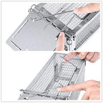 Cargue la imagen en el visor de la galería, RatzFatz® XXL Lebendfalle Für Alle Kleintiere, Wiederverwendbar, Draußen & Drinnen, silber RatzFatz