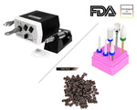 Load the image into the gallery viewer, Premium Nagelstudio Komplettset JSDA Profi JD400 Studio-Fräser + 6x Premium Keramik Bits + 4 Diamant Bits + 100 Schleifhülsen JCMaster Beauty