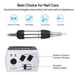 Chargez l'image dans la visionneuse de galerie, JCMaster EU400-436M1, Profi Nagelfräser JD400 30000 U/min für Maniküre Pediküre, Keine Vibration, Kein Lärm, Schwarz JCMaster-Beauty
