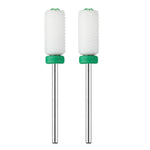 Load the image into the gallery viewer, JCMaster 2MCE475M1, 2x Premium Nagelfräser Aufsätze Keramik, 2.35mm Bits zylinder Gelnägel mit Crystal JCMaster-Beauty
