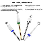 Load the image into the gallery viewer, JCMASTER® 4x Premium Nagelfräser Aufsätze Set Keramik, 2.35mm Bits inkl Polierer Gelnägel Acryl Maniküre, Pediküre, Hornhaut Schleifkörper Mit Halterungen JCMASTER
