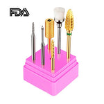 Cargue la imagen en el visor de la galería, JCMASTER® 5x Premium Nagelfräser Bits Hartmetall 2.35mm Inkl. 1x Bürstenbit Maniküre/Pediküre Aufsatz Professionelles Schleifkörper Set Nagelstudio mit Halterung JCMASTER
