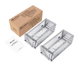 Load the image into the gallery viewer, RatzFatz® 2x Lebendfalle Premium Mausefalle, Köder, Rattenfalle, Groß, XL, Profi, Garten &amp; Haus, Tierfalle Set, ua Hasen &amp; Hamster, Mehrfach, Lebend, Jagd, Käfig, Box, Aussen, Kastenfalle RatzFatz
