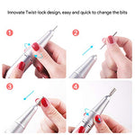 Load the image into the gallery viewer, Nagelfräser + Keramik Bits JCMASTER® Premium Set 30.000 U/min Gelnägel &amp; Acrylnägel Inkl Aufsätze Fußpflegegerät Stufenlose Regulierung, Elektrische Nagelfeile, Maniküre  ≫EasyPro+≪ JCMASTER

