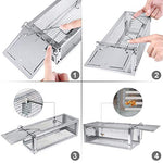 Load the image into the gallery viewer, RatzFatz® 2x Lebendfalle Premium Mausefalle, Köder, Rattenfalle, Groß, XL, Profi, Garten &amp; Haus, Tierfalle Set, ua Hasen &amp; Hamster, Mehrfach, Lebend, Jagd, Käfig, Box, Aussen, Kastenfalle RatzFatz
