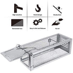 Load the image into the gallery viewer, RatzFatz® 2x Lebendfalle Premium Mausefalle, Köder, Rattenfalle, Groß, XL, Profi, Garten &amp; Haus, Tierfalle Set, ua Hasen &amp; Hamster, Mehrfach, Lebend, Jagd, Käfig, Box, Aussen, Kastenfalle RatzFatz
