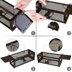 Lade das Bild in den Galerie-Viewer, RatzFatz® 2x Lebendfalle Mausefalle, Rattenfalle, ● Sieger 2021 ● XXL, Profi, Garten &amp; Haus, Tierfalle Set, ua Hasen &amp; Hamster, Sensibilität einstellbar, Mehrfach, Lebend, Jagd, Käfig RatzFatz
