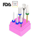 Load the image into the gallery viewer, Premium Nagelfräser Komplettset JSDA Power JD 400 Studio-Fräser + 6x Premium Keramik Bits + 4 Diamant Bits JCMaster Beauty
